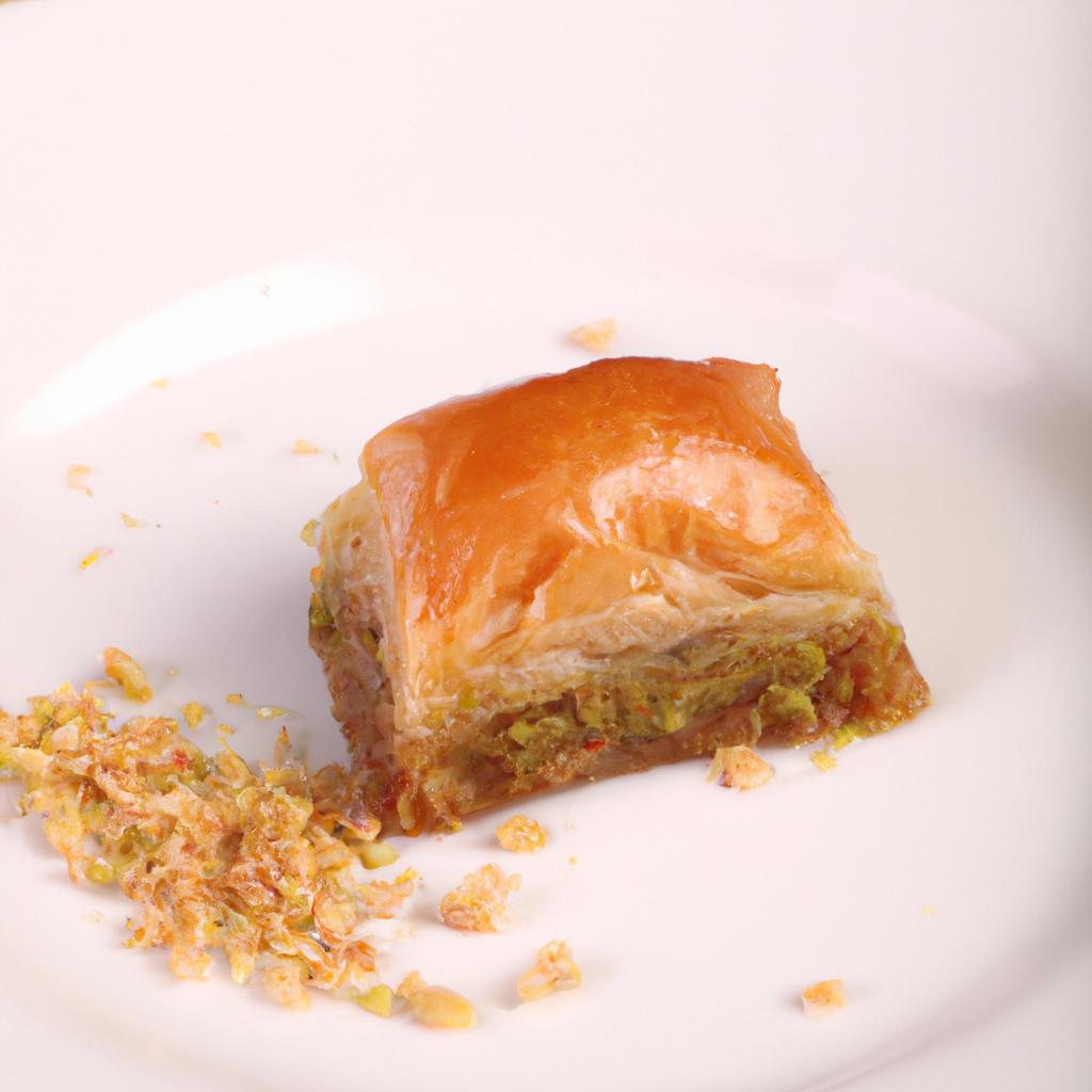 Ruyada Fistikli Baklava Yemek